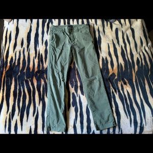 Mens 29x30 Navy Green AE Extreme Flex chinos